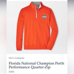 PETER MILLAR Florida National Champion Perth Performance Quarter-Zip